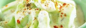 Cucumber in spiced yogurt recipe