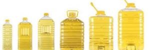 Bottles of cooking oils